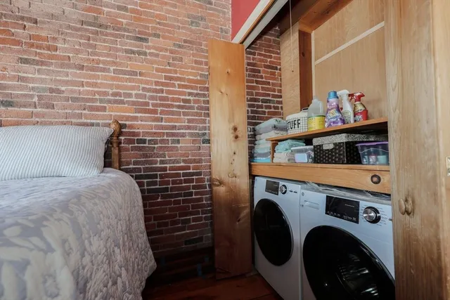 a close view of utility room