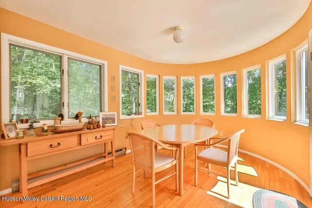 a very nice looking room with a large window