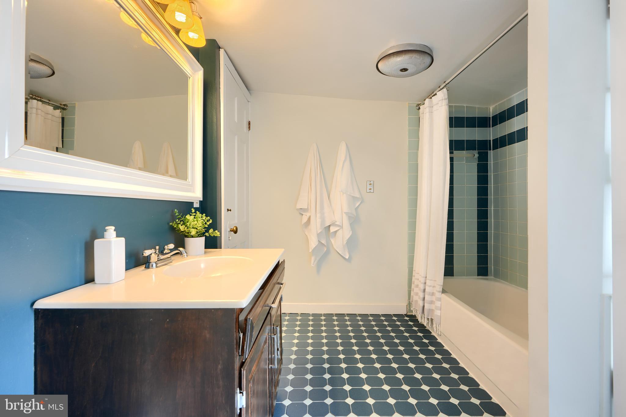 1142 Riverside Avenue Baltimore, MD 21230 - Photo 39 of 41 a bathroom with a sink and a mirror