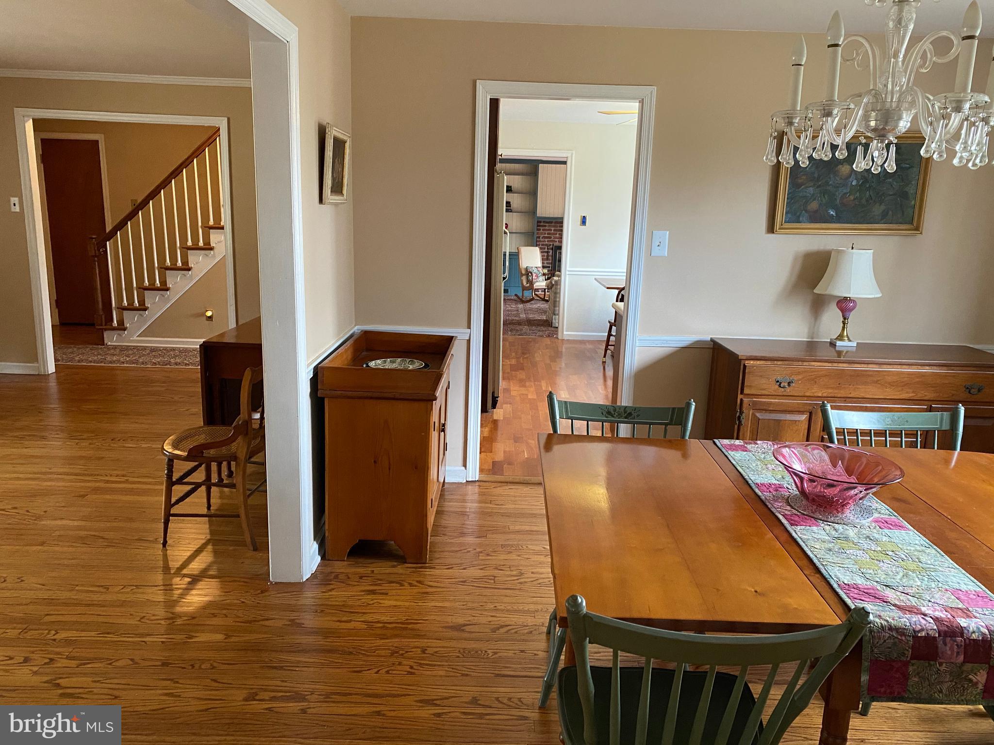 899 Cloverly Road Berwyn, PA 19312 - Photo 6 of 34 Wide shot Din Rm to Kit, LR, front hall