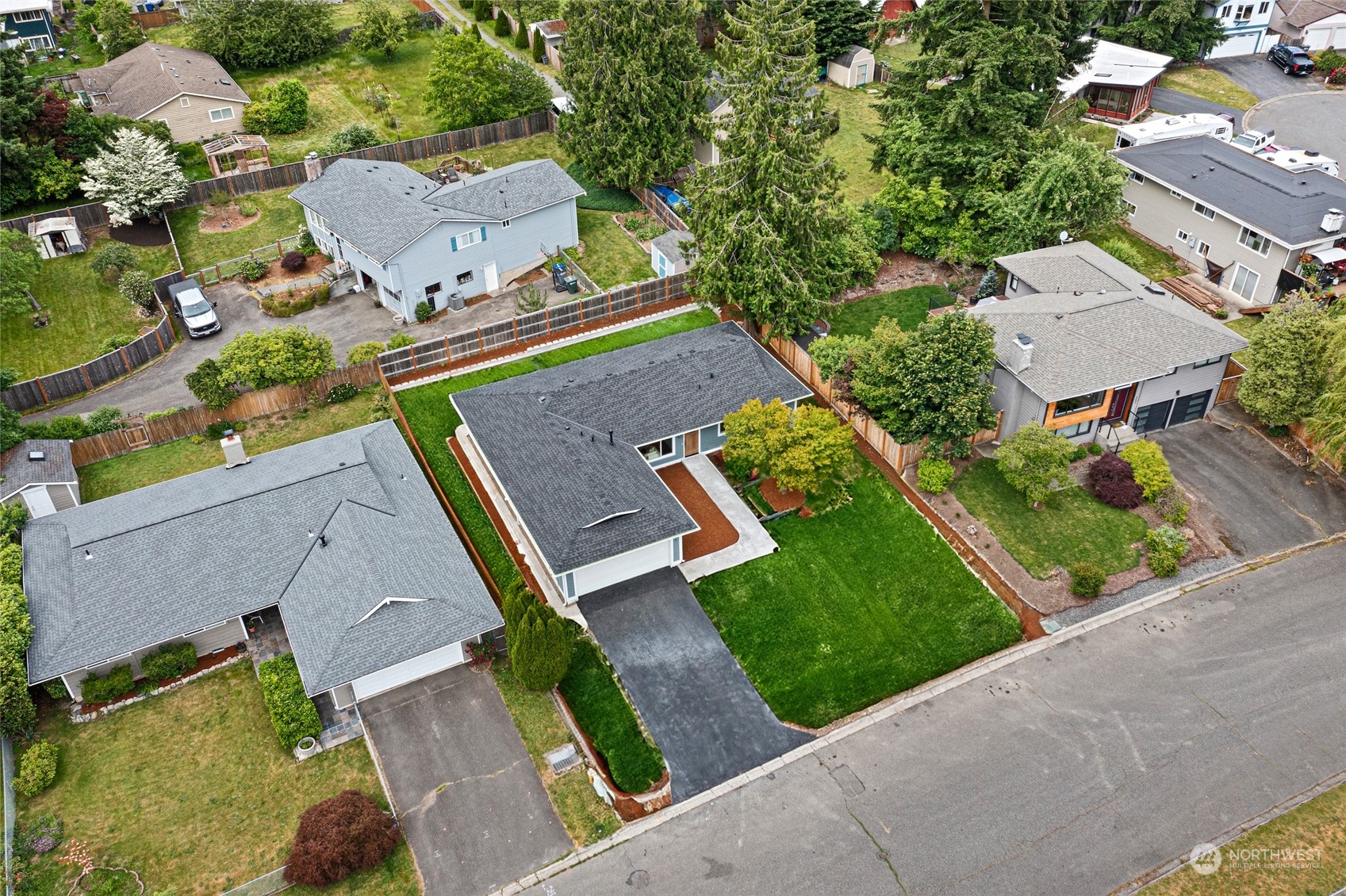 311 217th Place Southwest Bothell, WA 98021 - Photo 28 of 28 an aerial view of a house with a garden