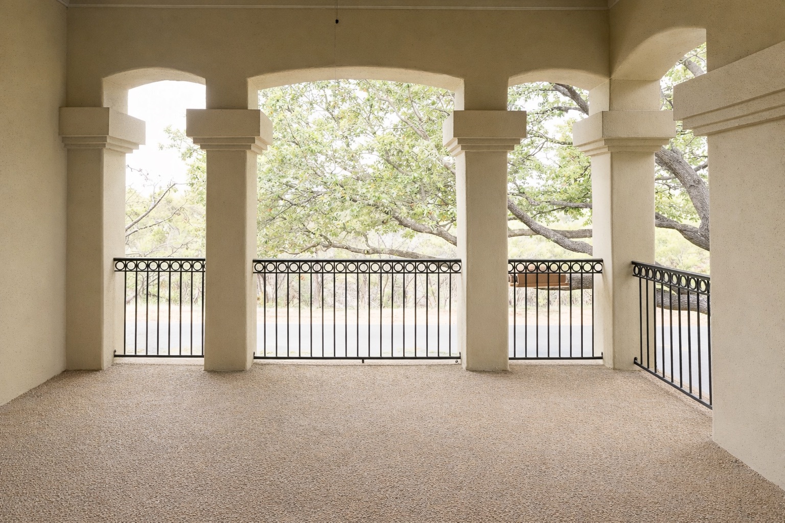 2906 Mill Reef Cove Austin, TX 78746 - Photo 19 of 38 a view of empty room with floor to ceiling windows