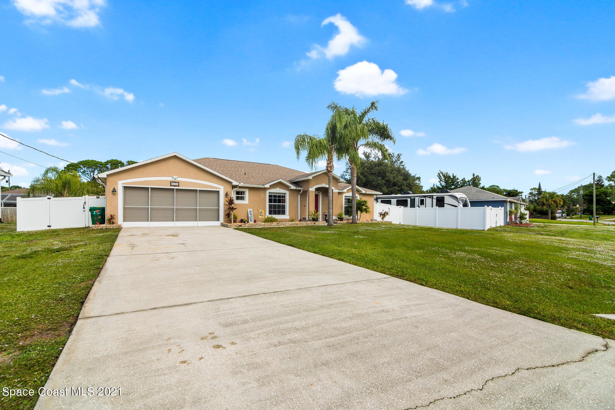 6336 Hudson Road Cocoa, FL 32927 - Photo 1 of 24 a view of house with garden