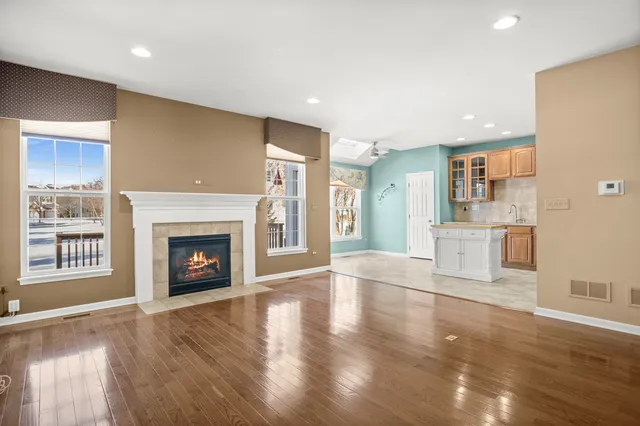 an aerial view of a city