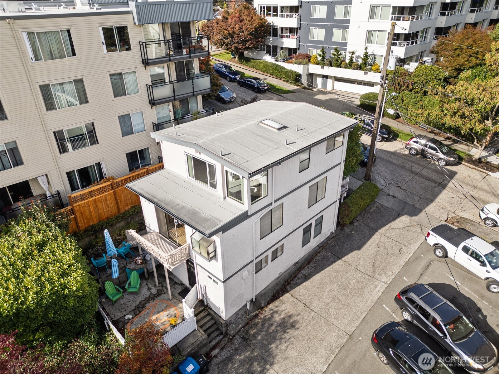 561 Lee Street Seattle, WA 98109 - Photo 4 of 40 a aerial view of a house with a yard