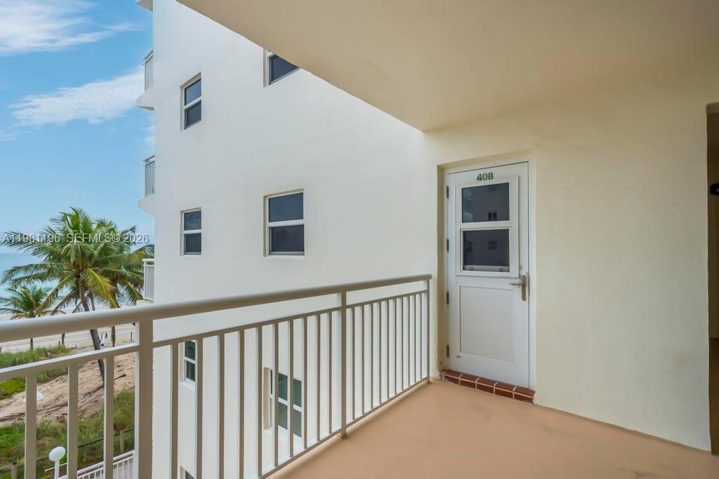 901 South Surf Road, Unit 408 Hollywood, FL 33019 - Photo 14 of 52 a view of a balcony