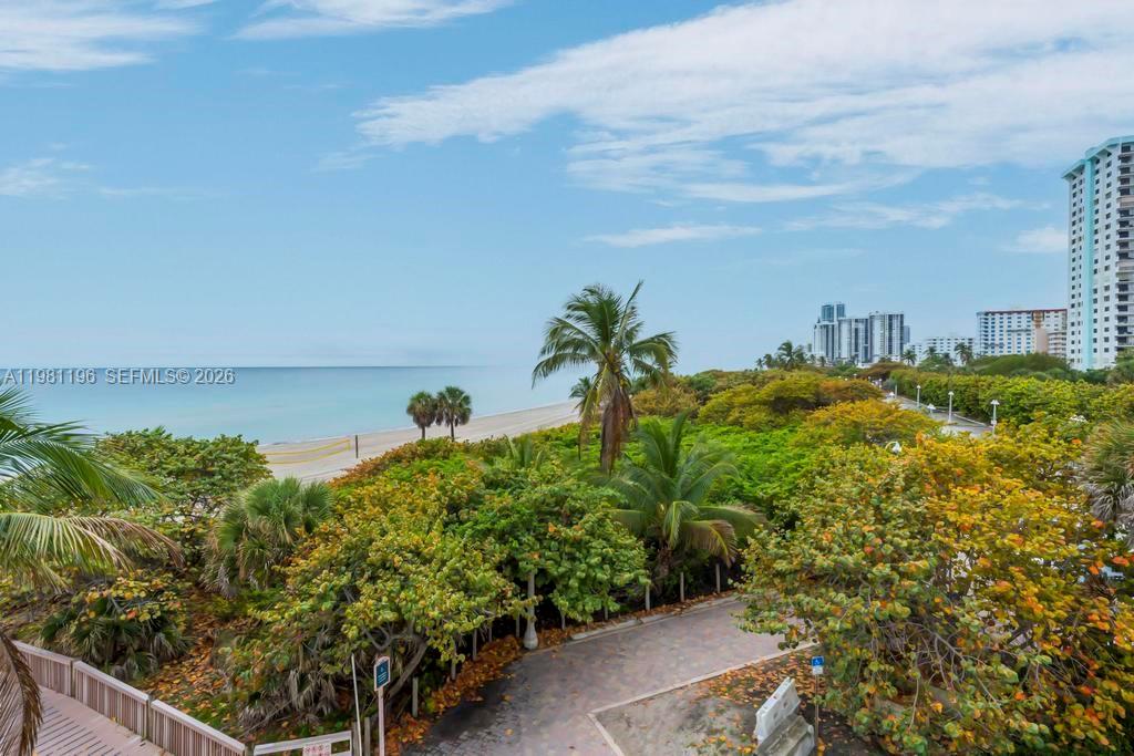 901 South Surf Road, Unit 408 Hollywood, FL 33019 - Photo 23 of 52 a view of a yard with plants and a bench