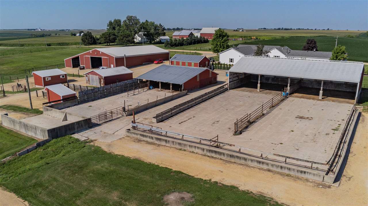 3517 North Marrill Road Byron, IL 61010 - Photo 8 of 36 an aerial view of a house with swimming pool and big yard