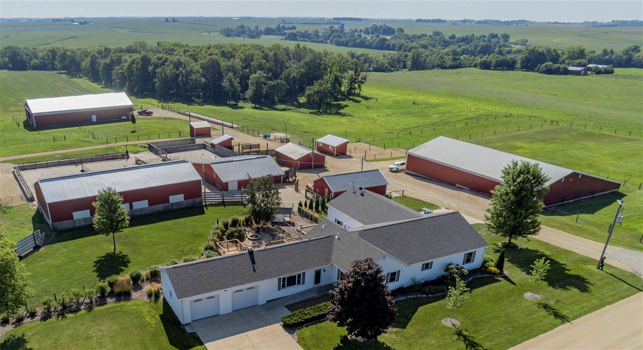 3517 North Marrill Road Byron, IL 61010 - Photo 9 of 36 an aerial view of a house with garden space and street view