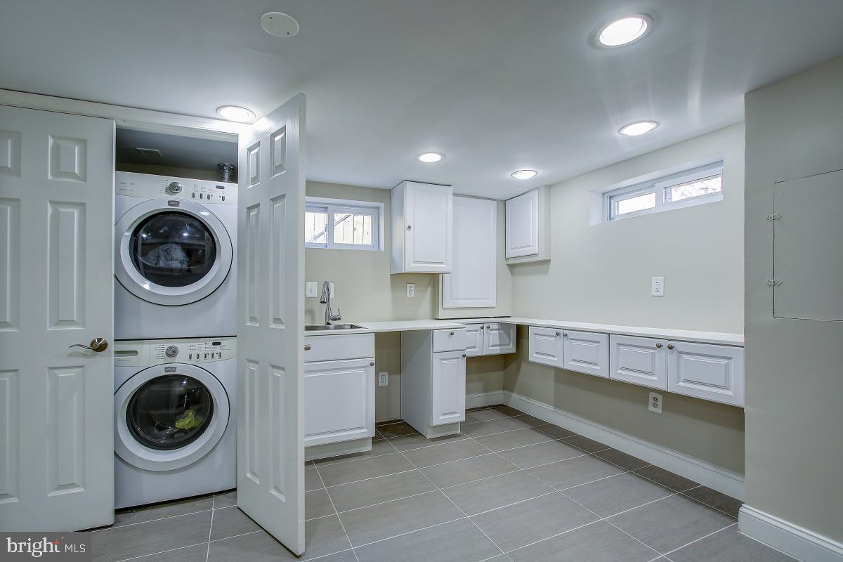 3921 Ingomar Street Northwest Washington, DC 20015 - Photo 30 of 33 Full Laundry in Lower Level and kitchenette area.
