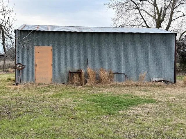 a backyard of a house