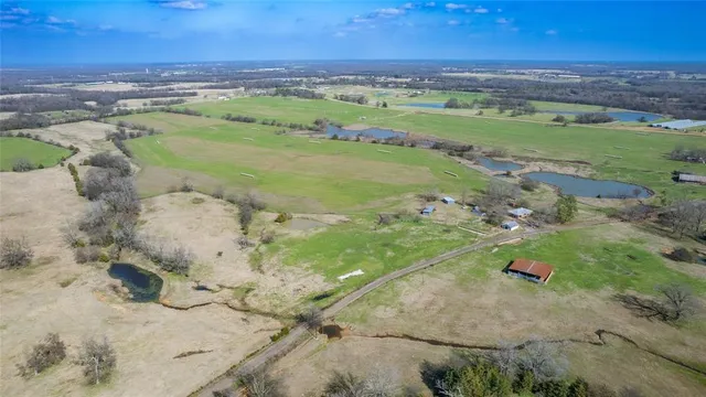 a view of a lake with a beach