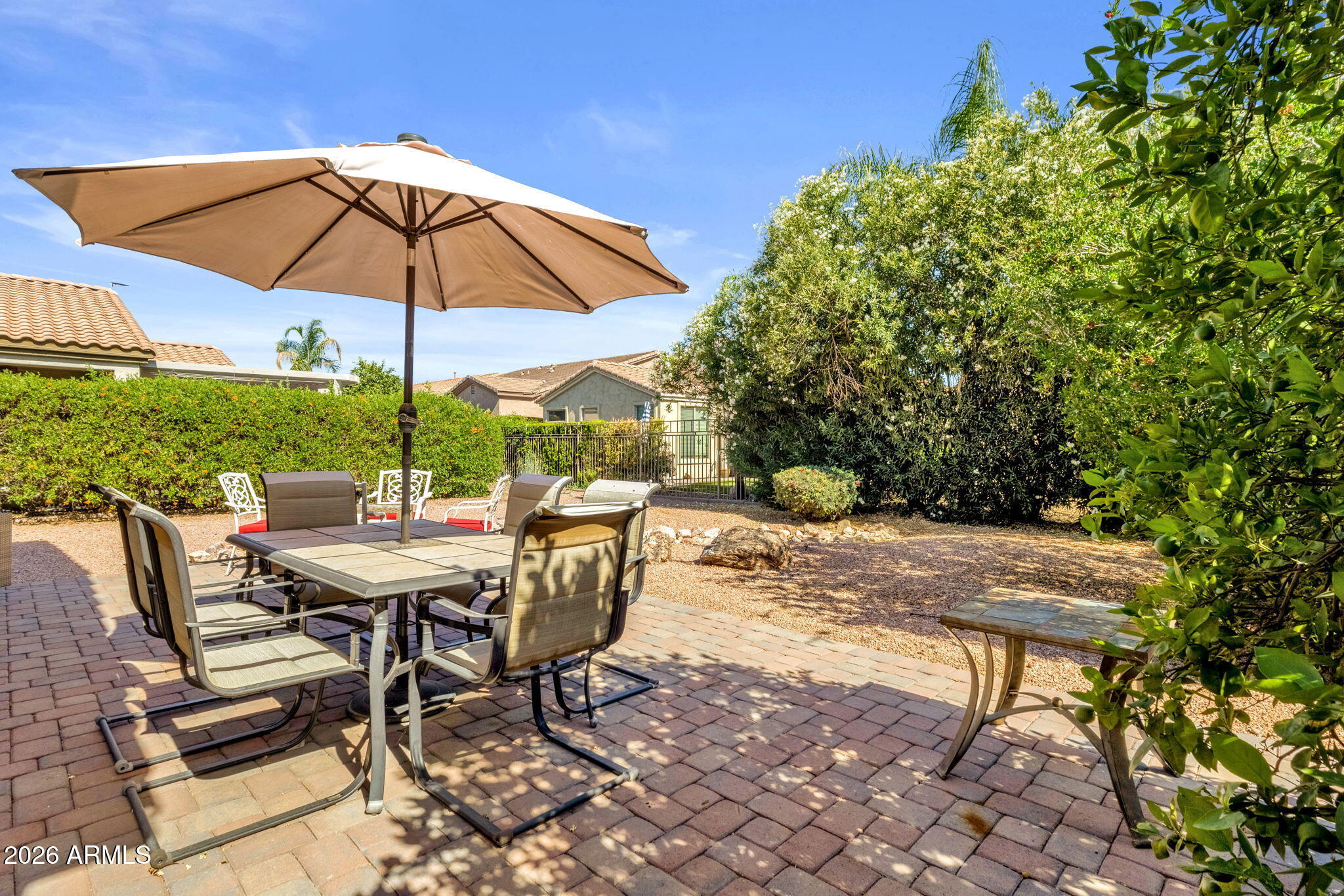 4094 East Azalea Drive Gilbert, AZ 85298 - Photo 19 of 21 a view of backyard of house with seating space