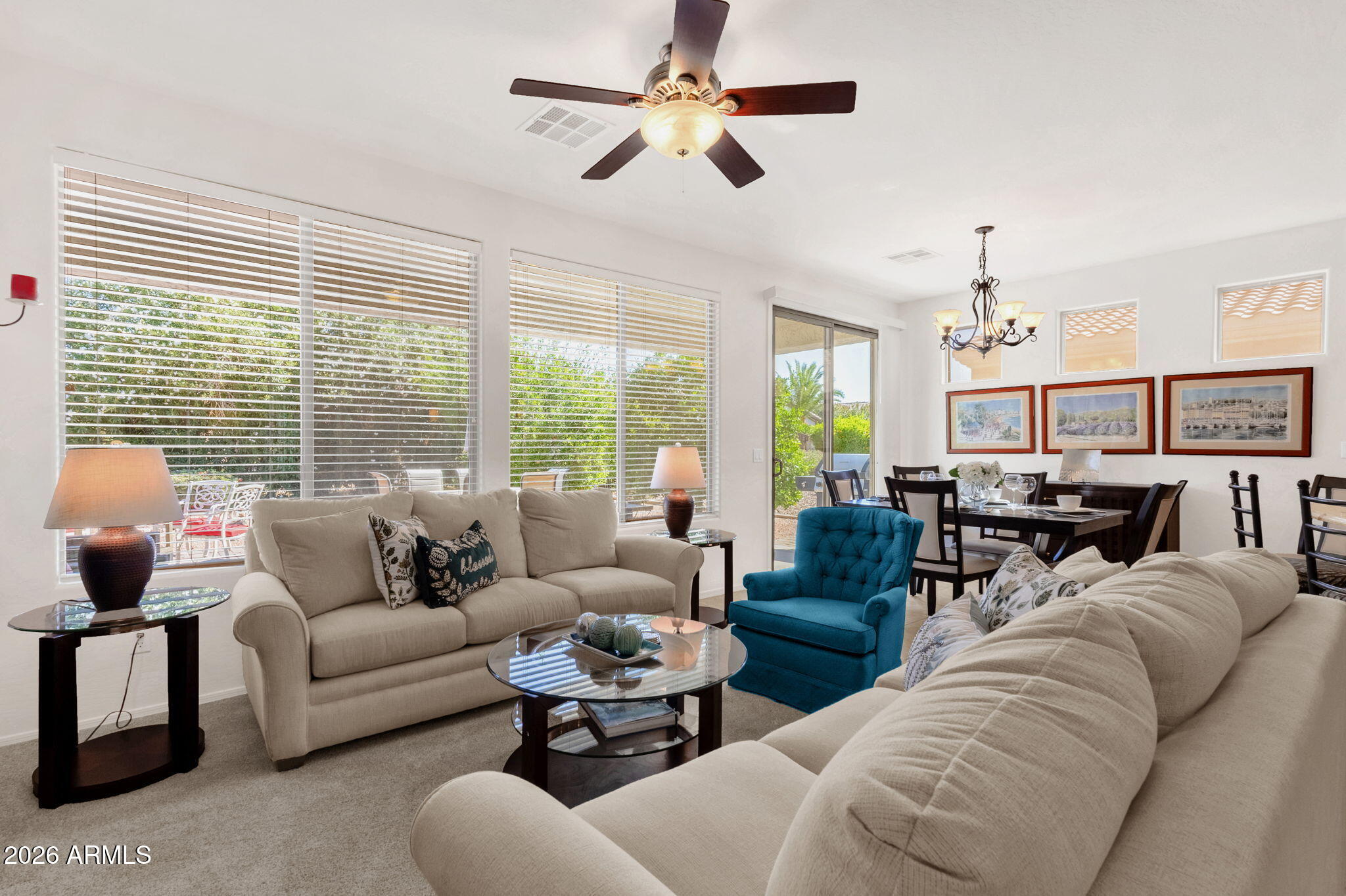 4094 East Azalea Drive Gilbert, AZ 85298 - Photo 7 of 21 a living room with furniture and a large window