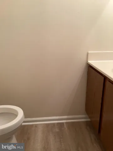 a view of small space with racks on the wall