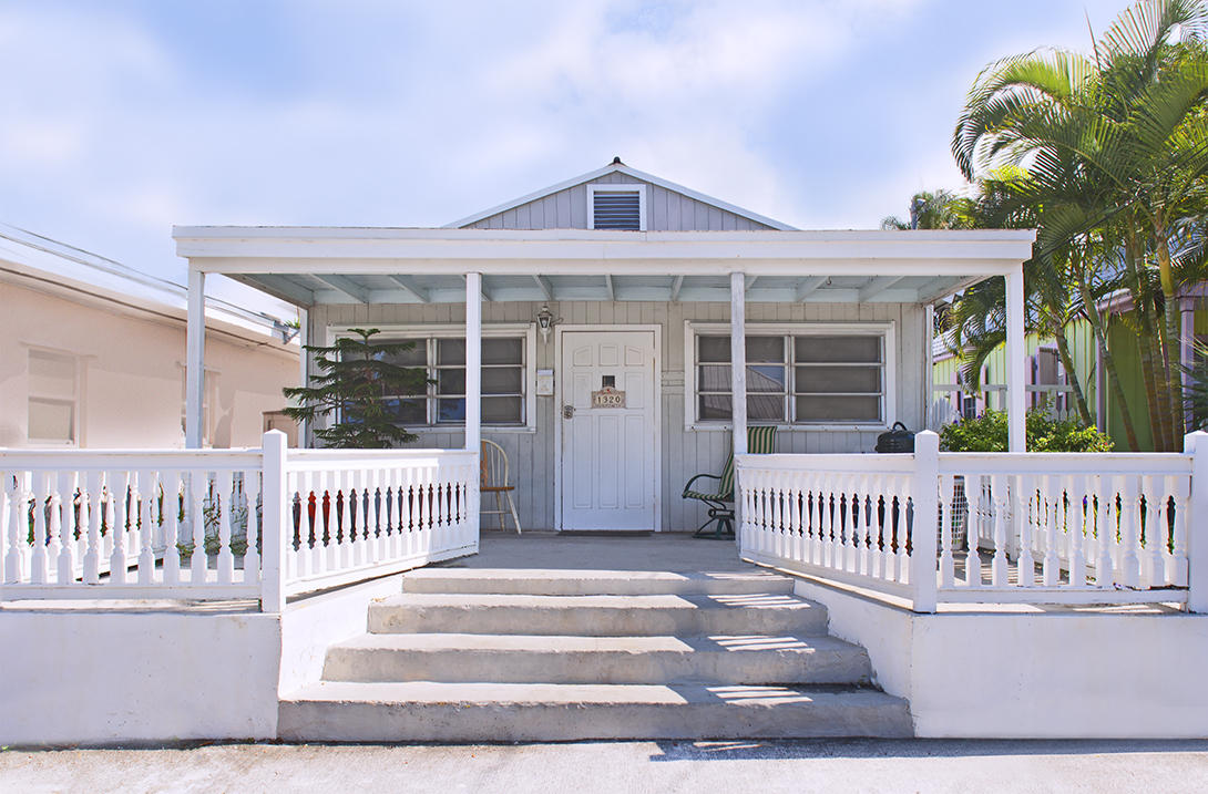 a view of a house with a deck