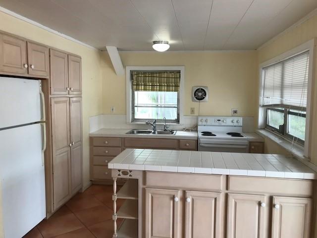 1320 Virginia Street Key West, FL 33040 - Photo 11 of 11 a kitchen with stainless steel appliances granite countertop a sink a stove a refrigerator and island