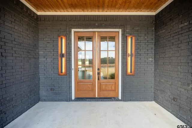 a view of front door