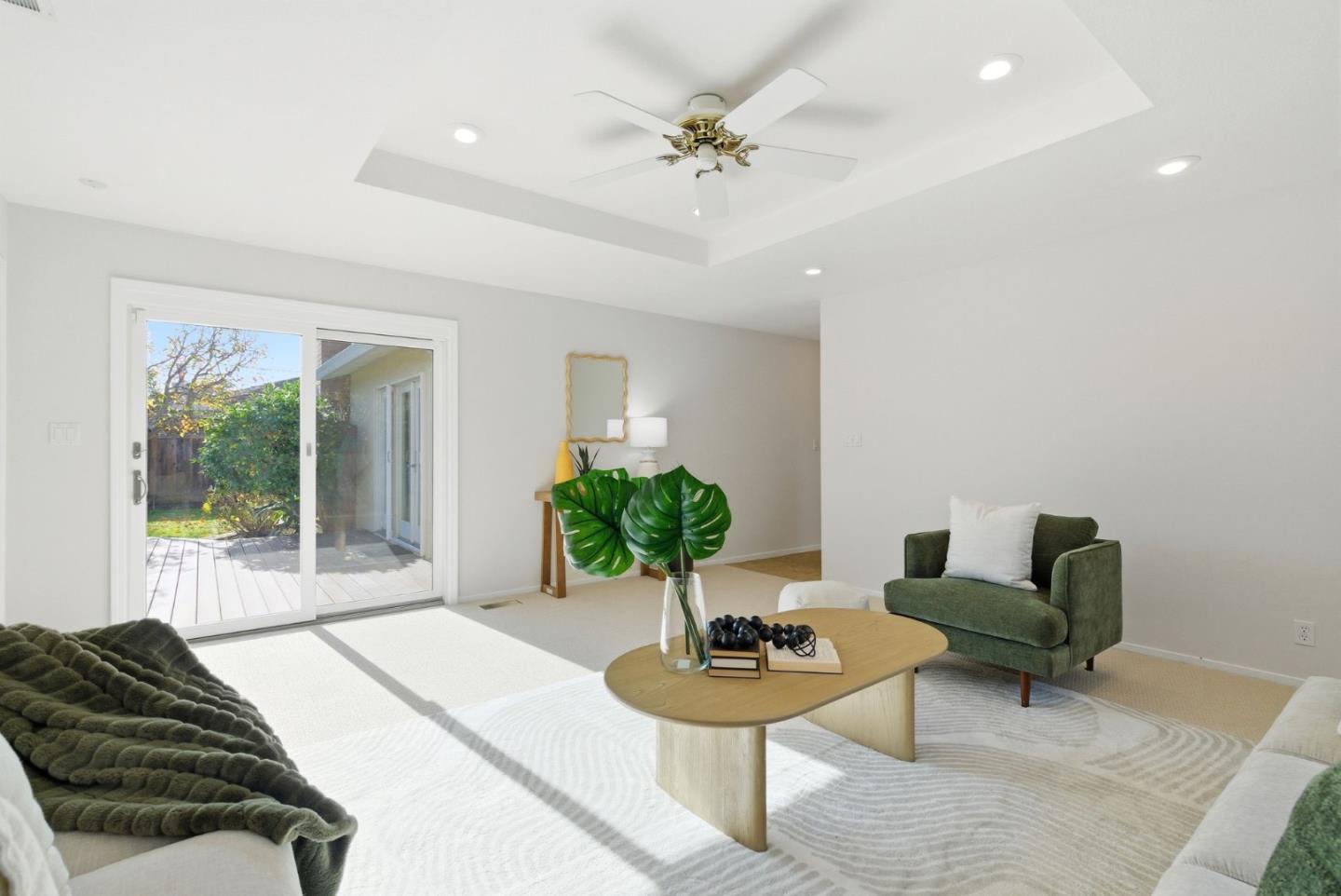 1747 Walnut Drive Mountain View, CA 94040 - Photo 12 of 38 a living room with furniture and a potted plant