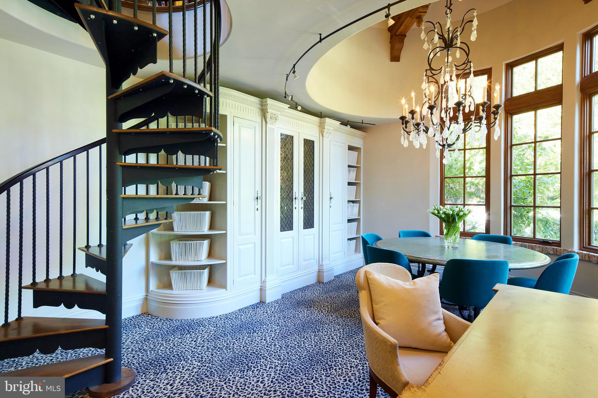 1113 Langley Lane McLean, VA 22101 - Photo 20 of 50 Two-story library with Clive Christian cabinetry