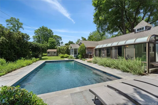 a view of a house with pool