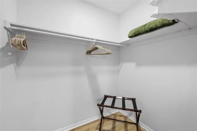 a view of a room with rack on the wall