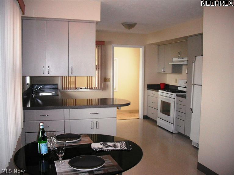 6610 Chestnut Road Independence, OH 44131 - Photo 6 of 19 Kitchen with light cabinetry and dinette