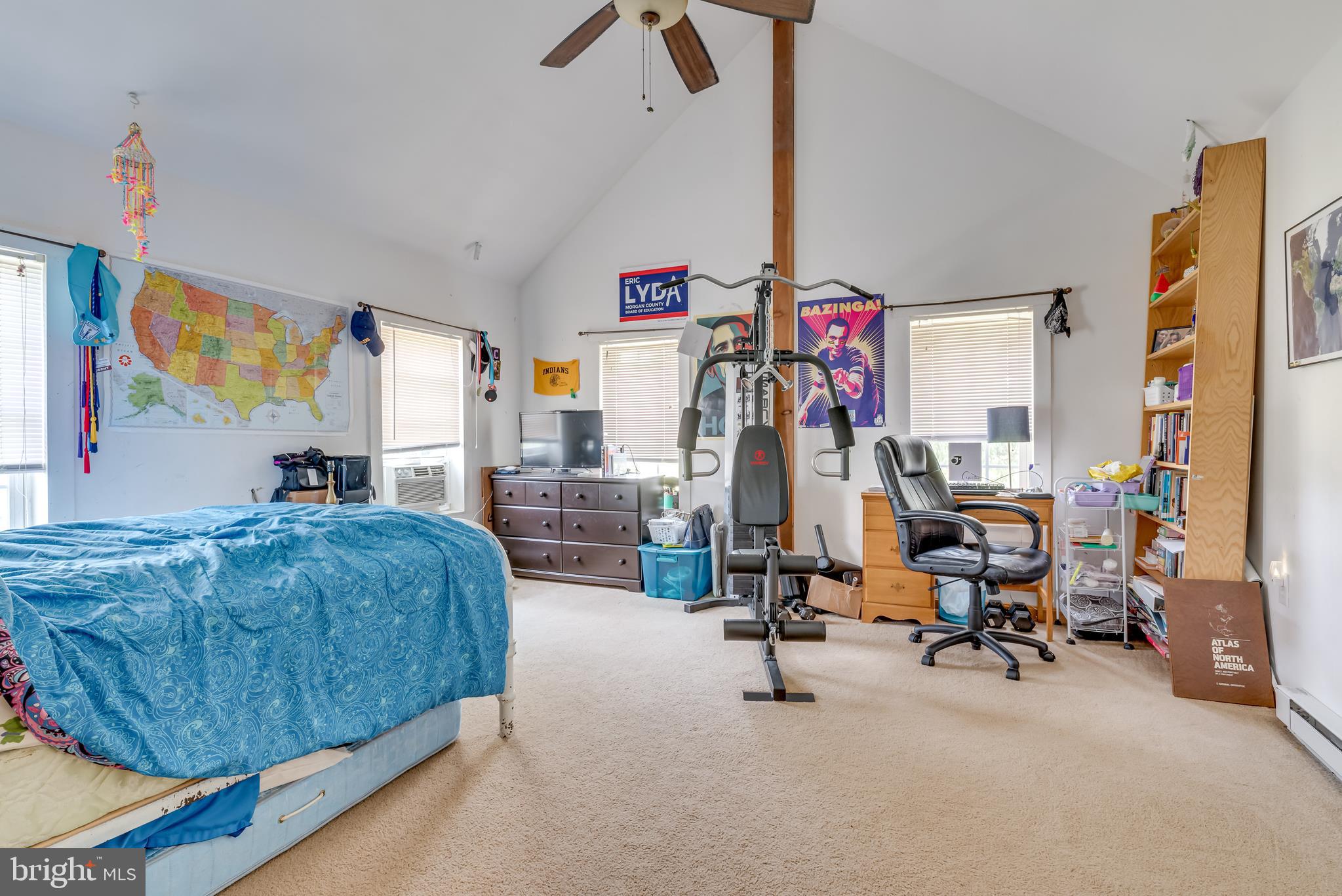 1268 Duckwall Road Berkeley Springs, WV 25411 - Photo 31 of 71 Bedroom 3 is large w/ neutral paint + carpeting