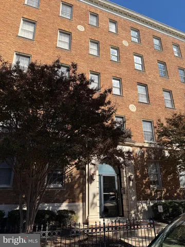 a front view of a building