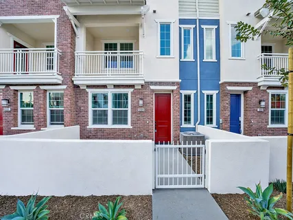 front view of a house with a small yard