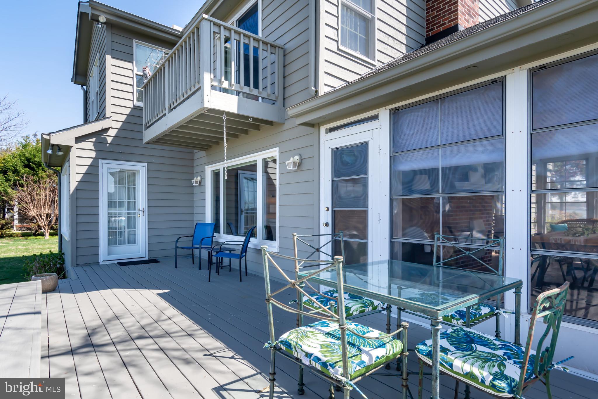 903 Long Point Road Grasonville, MD 21638 - Photo 15 of 68 Large Deck with Bench- Stunning Waterviews