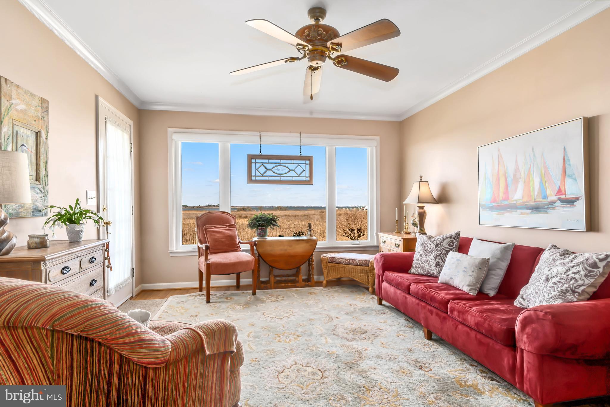 903 Long Point Road Grasonville, MD 21638 - Photo 19 of 68 Sun-filled Family Room leads to Deck