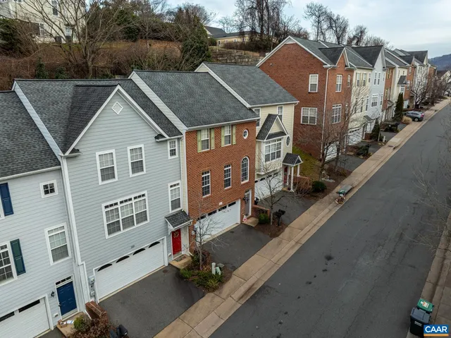 a aerial view of a house