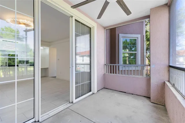 a view of a livingroom with an empty space and workspace