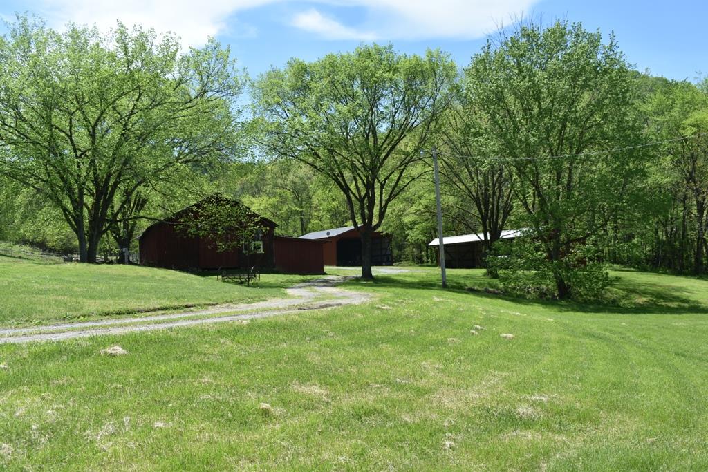 14436 Indian Springs Road Buffalo Valley, TN 38548 - Photo 10 of 24 a backyard of a house with lots of green space and fountain