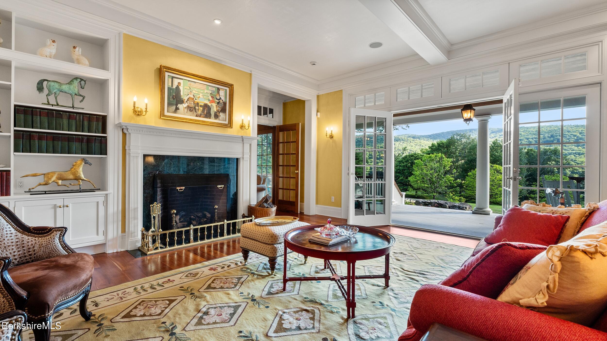 37 Main Road Tyringham, MA 01238 - Photo 11 of 56 Great room access to porch