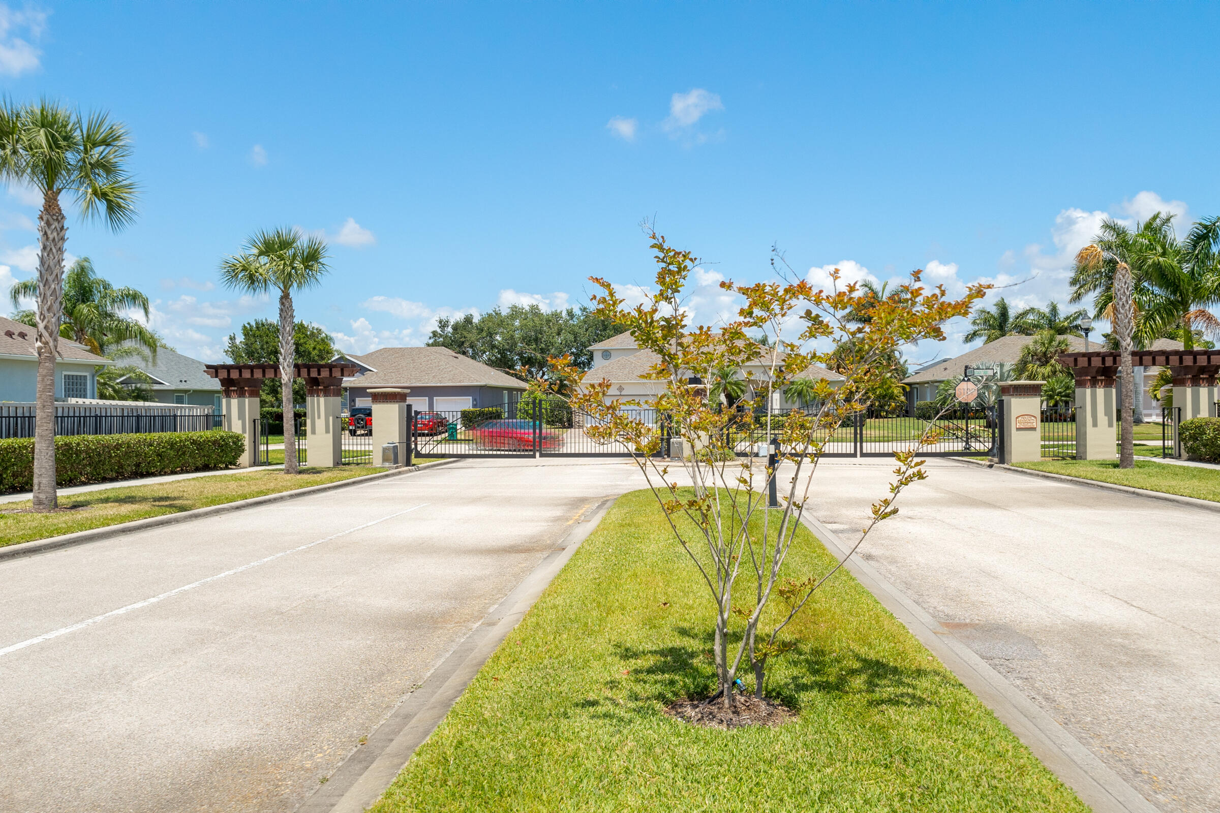 6002 Goleta Circle Melbourne, FL 32940 - Photo 29 of 45 a swimming pool with outdoor seating and yard