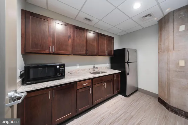 a view of a fireplace in a room