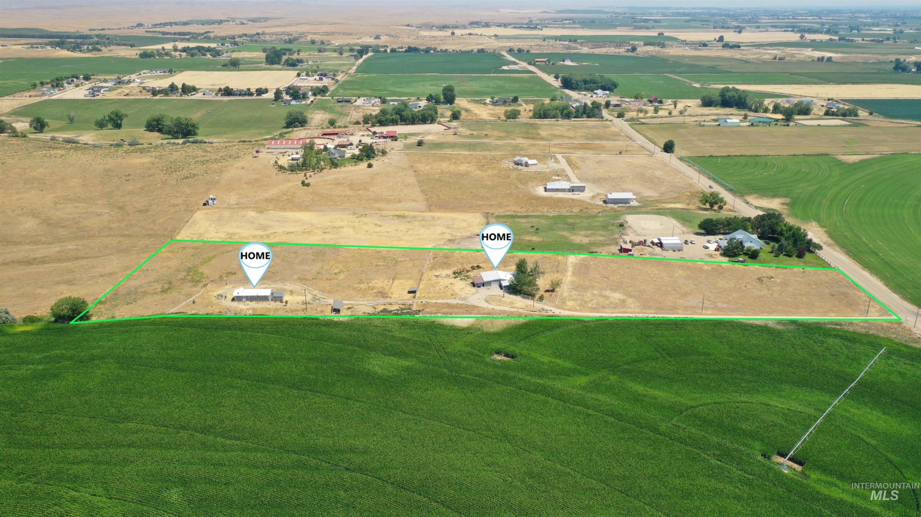 View of rural area featuring property boundaries highlighted