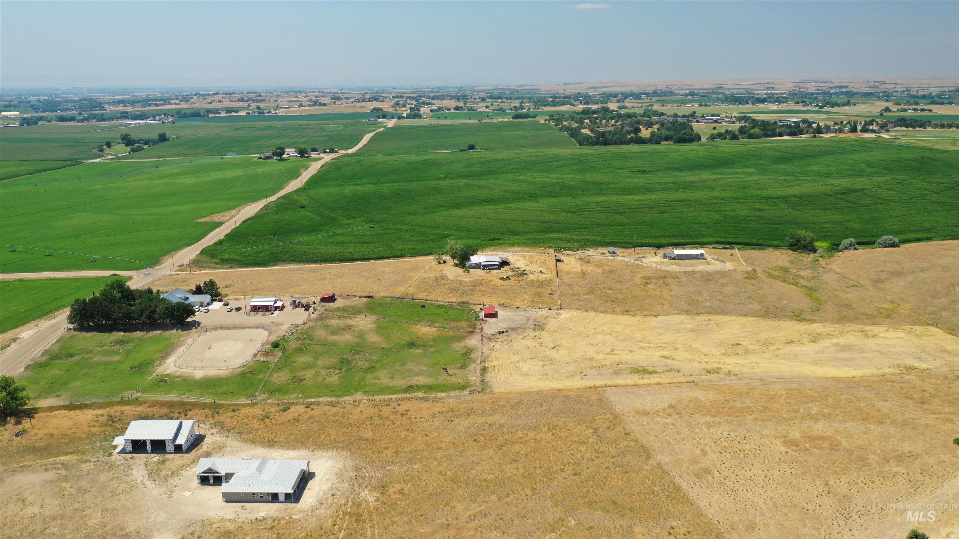 14490-14492 Sand Hollow Road Caldwell, ID 83607 - Photo 6 of 50 Aerial view of property's location with rural landscape