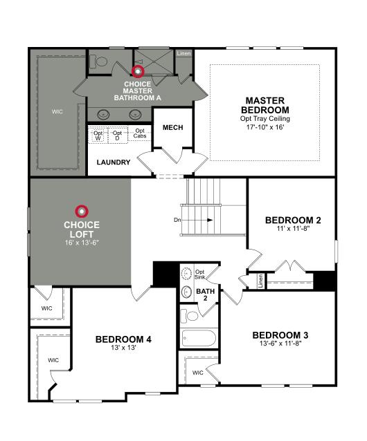 1234 Gannett Road Mount Pleasant, SC 29464 - Photo 17 of 24 Second Floor Schematic