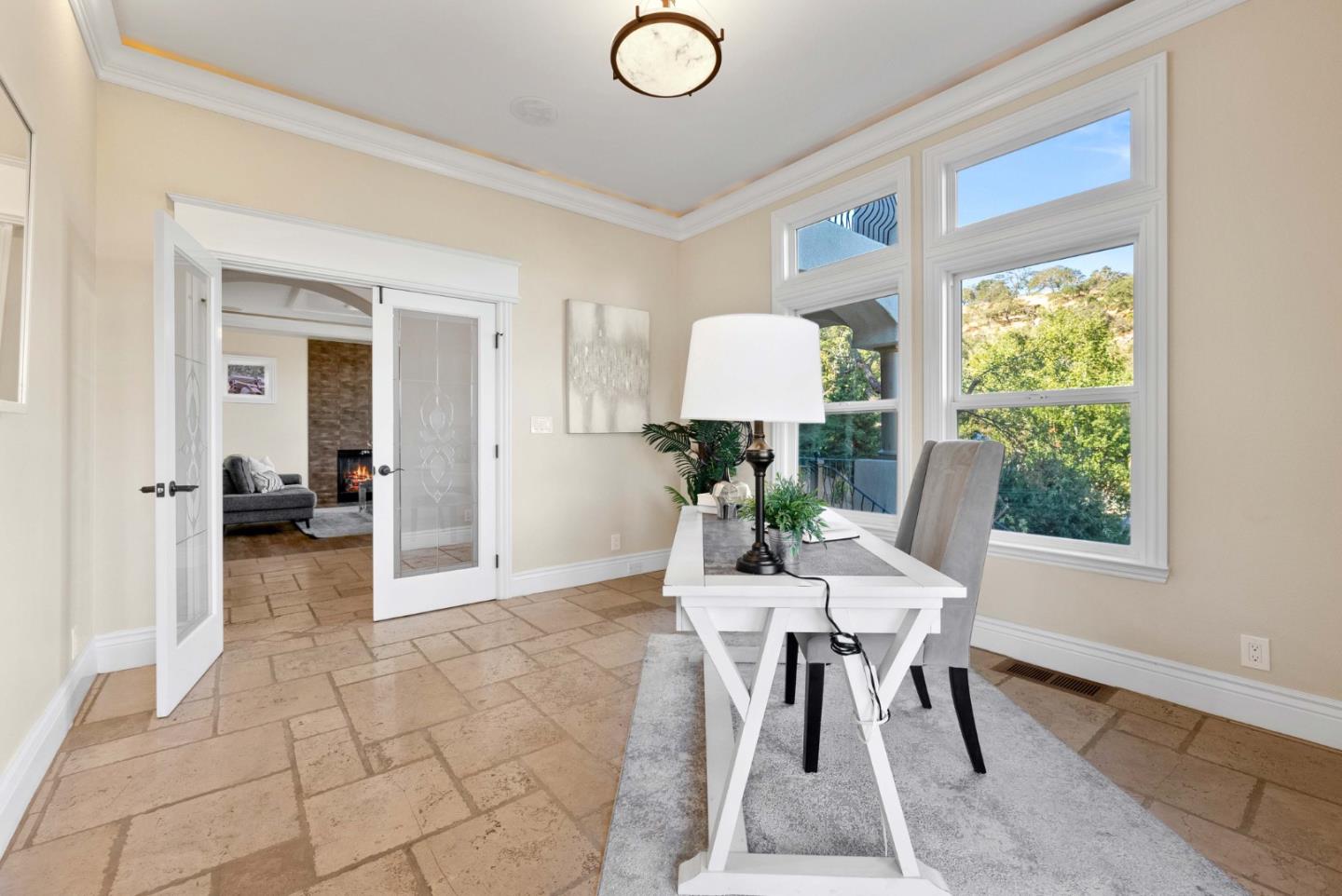 20394 Almaden Road San Jose, CA 95120 - Photo 37 of 92 a view of a dining room with furniture window and wooden floor