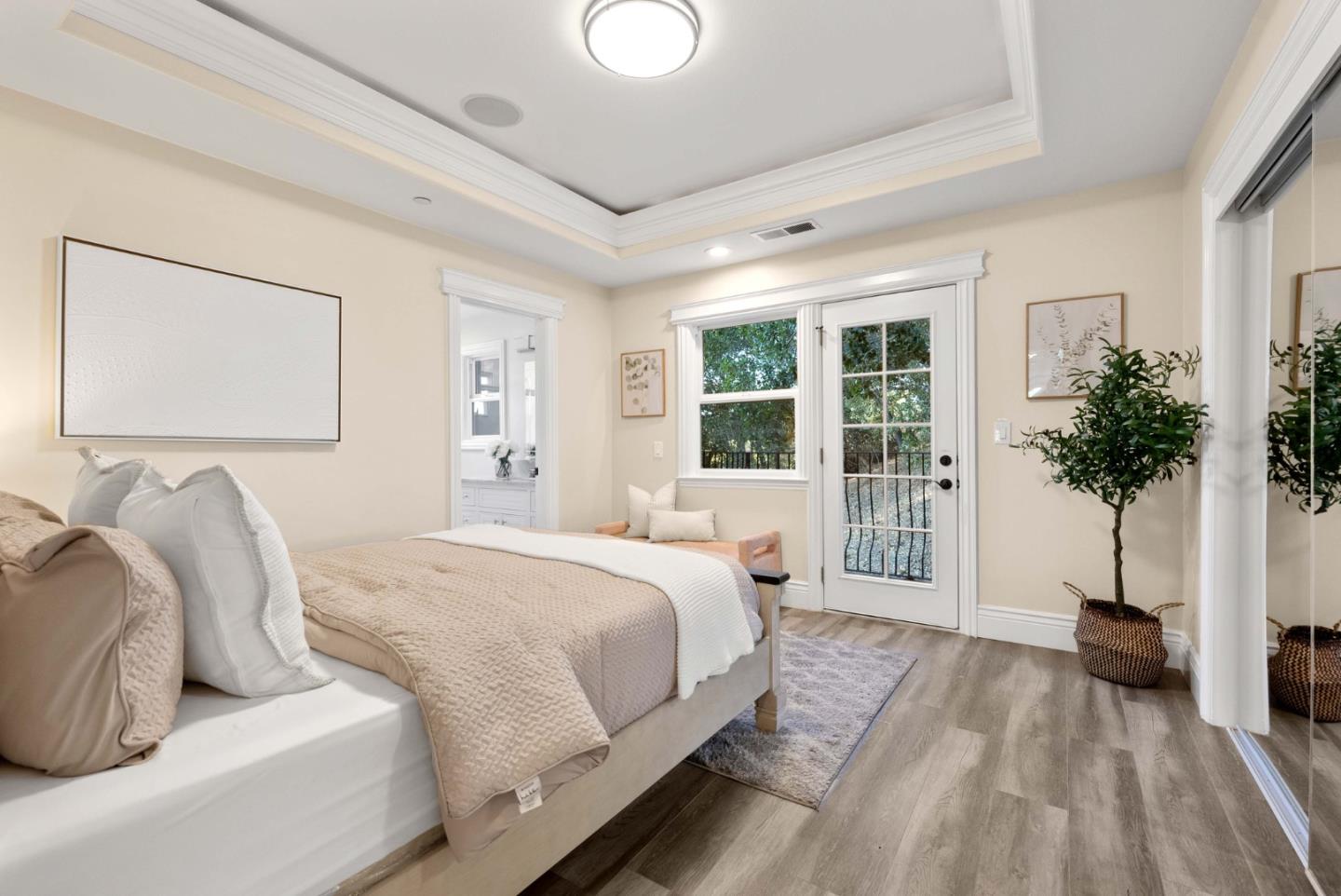 20394 Almaden Road San Jose, CA 95120 - Photo 74 of 92 a spacious bedroom with a bed and a large window