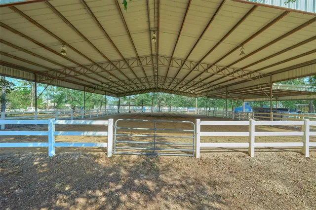 a view of backyard with green space