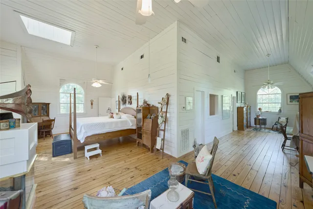 a view of a living room and dining room