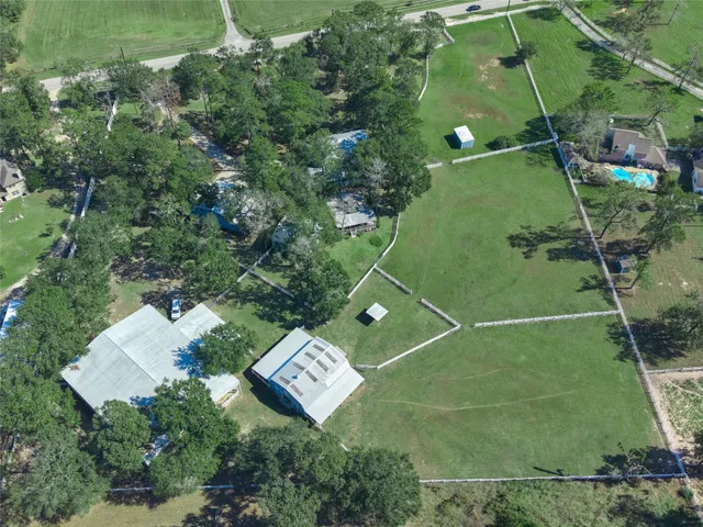 a view of a green yard