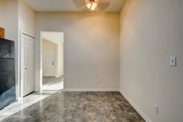 a view of an empty room