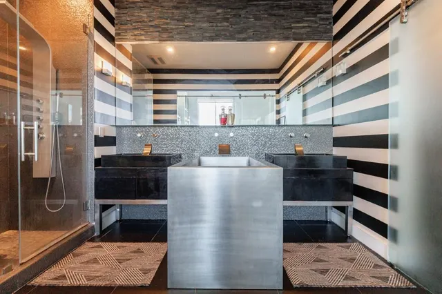 a view of kitchen with cabinets and outdoor