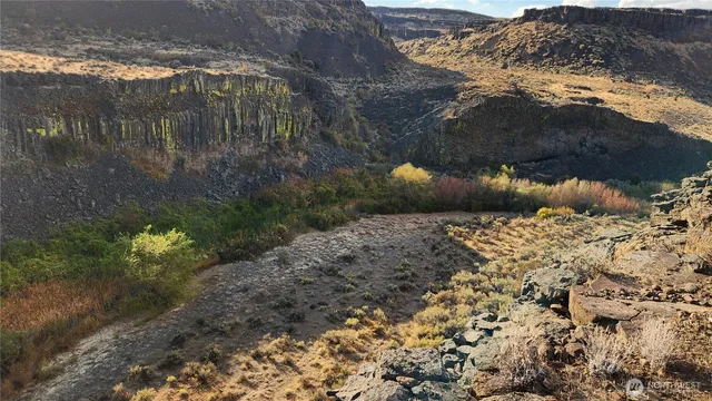 a view of a lake with a mountain