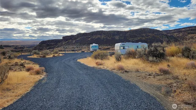 a view of lake with mountain view